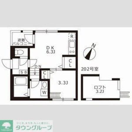 スカイキャッスルIIの物件間取画像